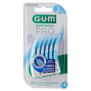 gum soft-picks pro small blauw - 60 stuks