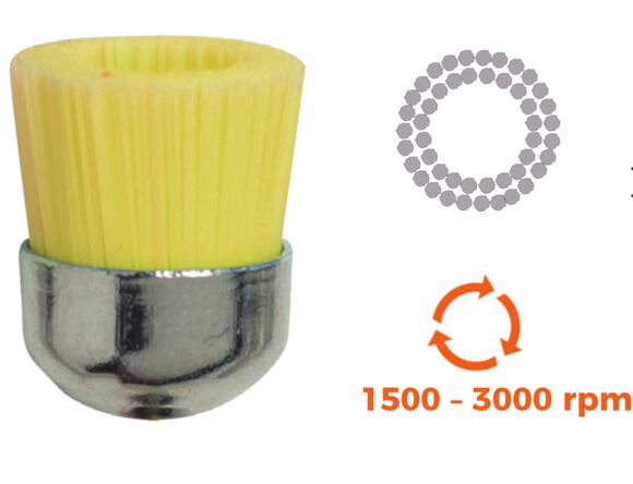 Premium prophy borstel nylon jun.cup screw ass.