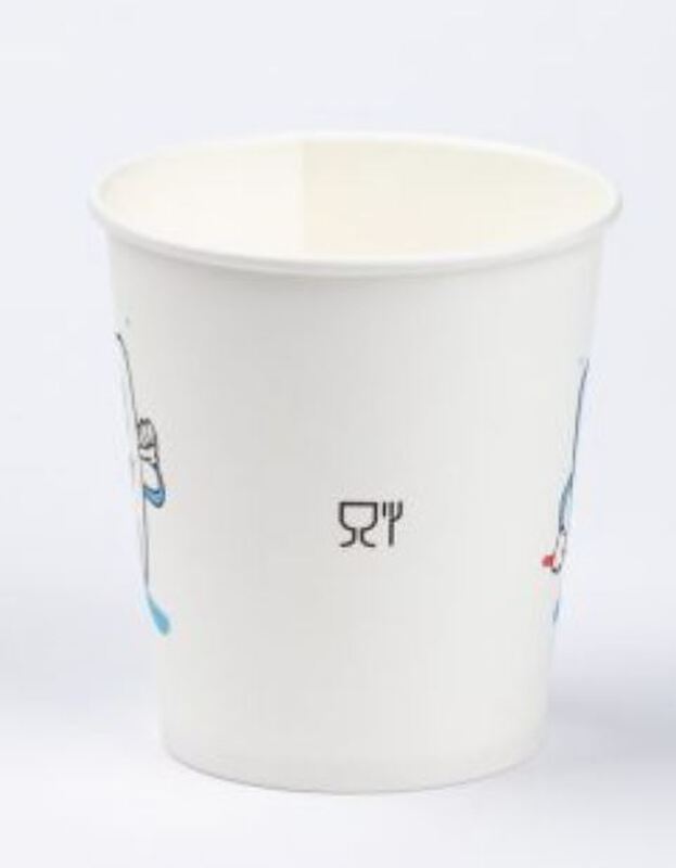 Disposable healthy teeth paper cups 170 ml