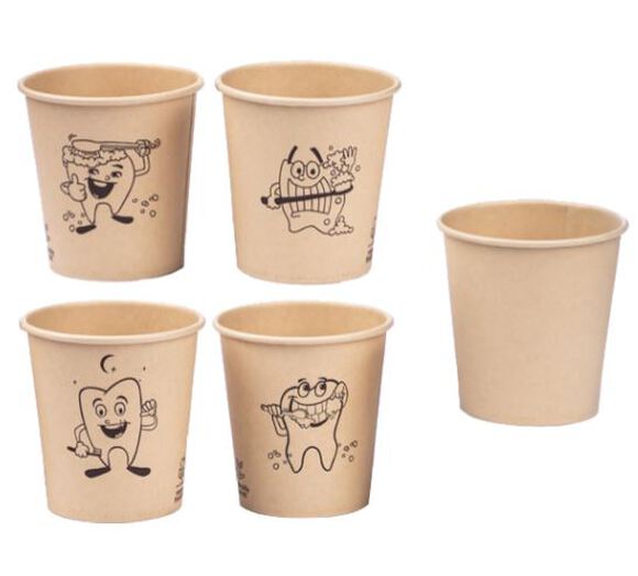 Greenline bamboo healthy teeth paper cups 170 ml