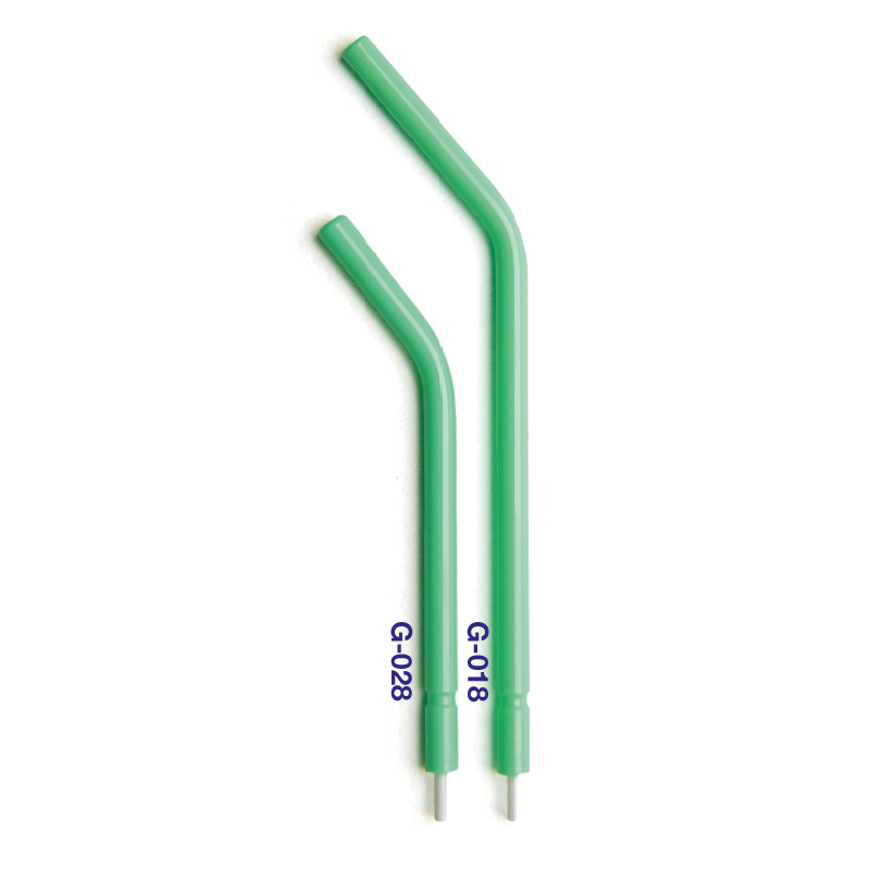 Greenline air-water syringe tips short lichtgroen