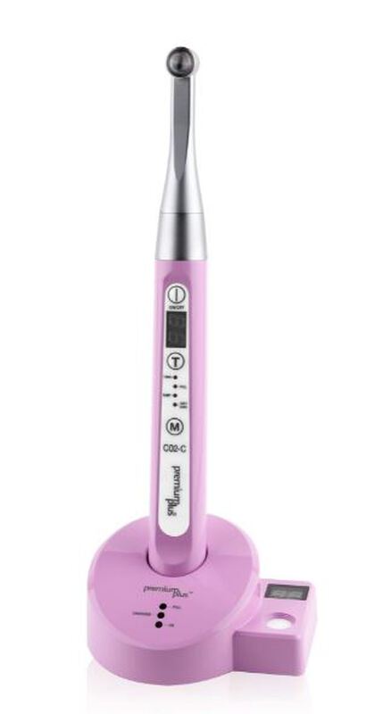 Premium led curing light c02-c pink incl.sleeves