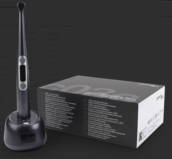 Premium led curing light c03-c carbolite black
