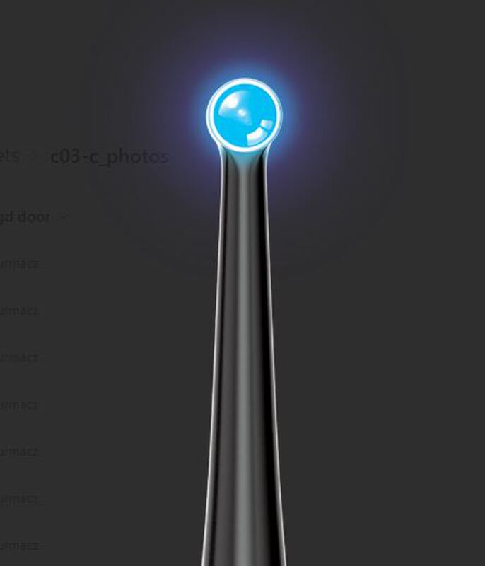 Premium led curing light c03-c carbolite black