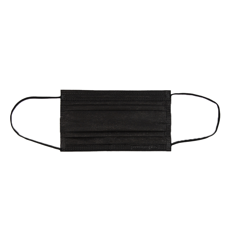Mondmaskers type iir/2r 4-laags zwart earloop