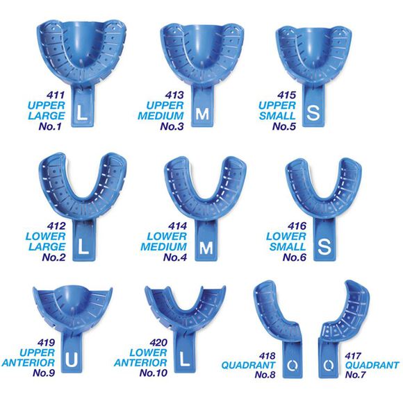 Disposable afdruklepels rimlock no 8 rechts quadr.