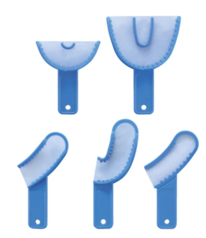 Disposable 3-in-1 trays posterior blauw