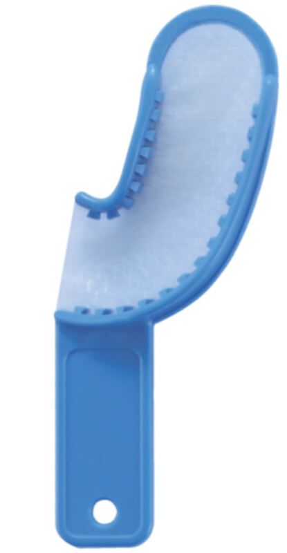 Disposable 3-in-1 trays quadrant blauw