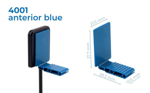 Peelnstick disposable sensor holders anterior blue
