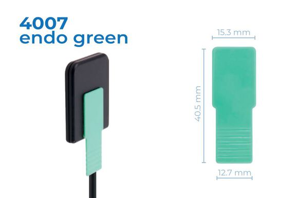 Peelnstick disposable sensor holders endo green