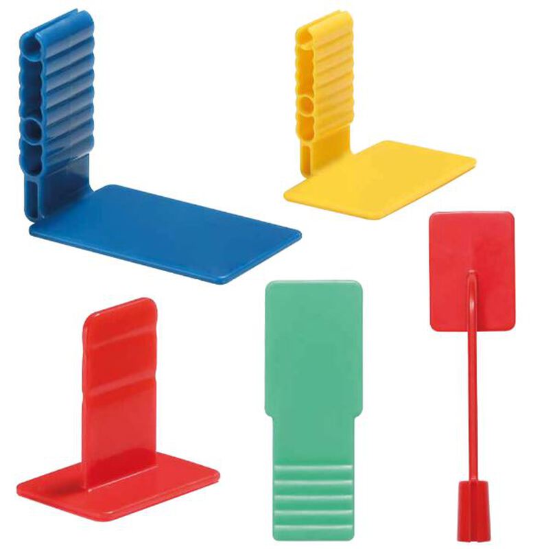 Peelnstick disposable sensor holders bite tab red
