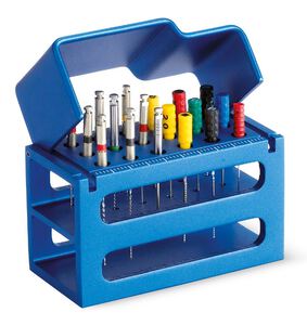 premium plus aluminium endo houder 18gats blauw
