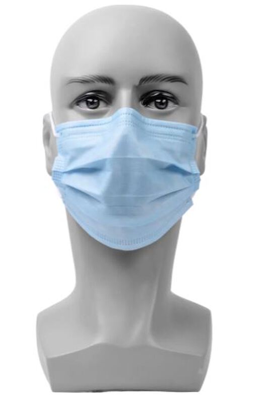 Mondmaskers fog stop 4-l (iir) blauw met elastiek