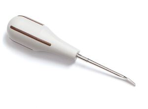 luxator l5c periotome 5mm curved blade bruin
