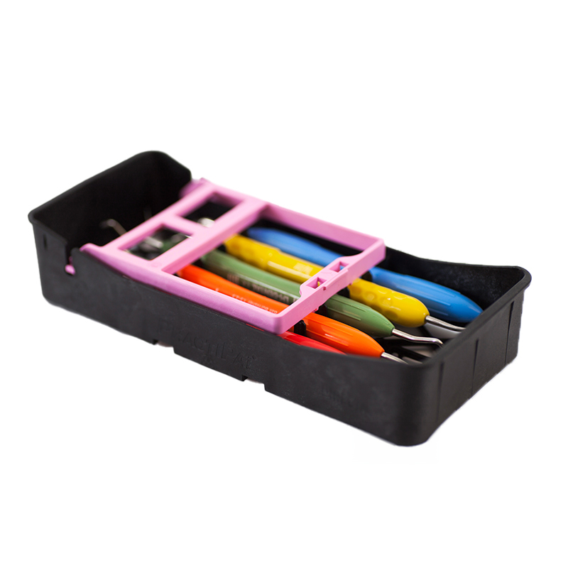Practipal mini cassette rood 80x182x37mm/5 instrum