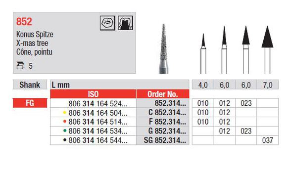 Edenta diamantsteen fg 852/010 (x-mas tree)