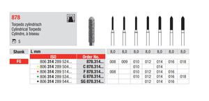edenta diamantsteen fg 878/012 torpedo cylindr 8mm