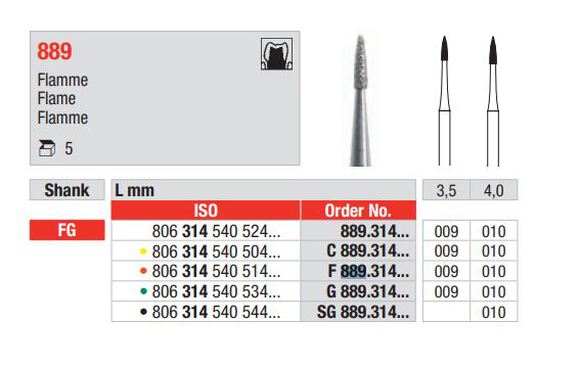 Edenta diamantsteen fg 889/010 flame