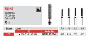 edenta diamantsteen fg sg881ks/014 round end cyl.