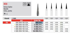 edenta diamantsteen fg g858/018 (needle)