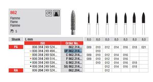 edenta diamantsteen fg f862/010 vlam 8mm