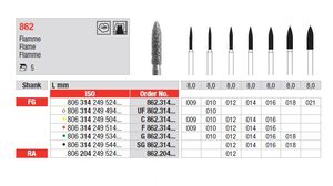 edenta diamantsteen fg c862/009 flame 8mm