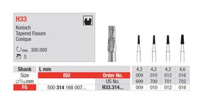 edenta hm boren conisch fg h33/012 4,2mm