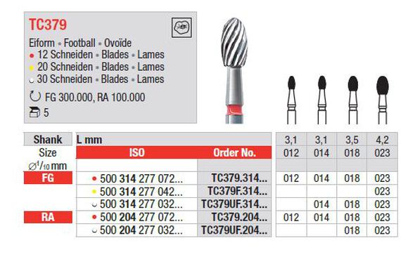 Edenta finierboren tc379/018 fg (eivorm) 3,5mm