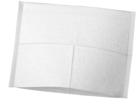 Hoofdsteunzakken gevouwen 25x25cm wit