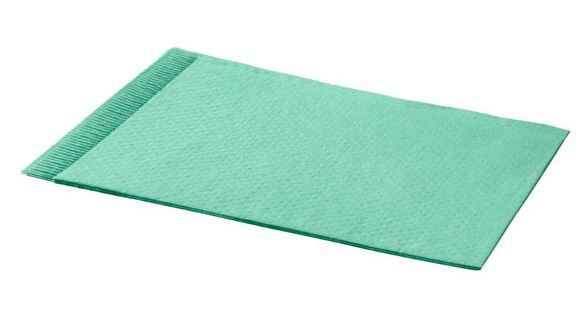 Hoofdsteunzakken gevouwen 25x33cm emerald groen