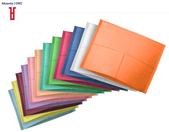 Hoofdsteunzakken gevouwen 25x25cm magic blauw