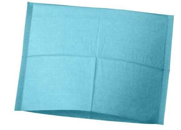 Hoofdsteunzakken gevouwen 25x25cm laguna blauw