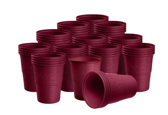Akzenta top cups drinkbekers 200 ml burgundy