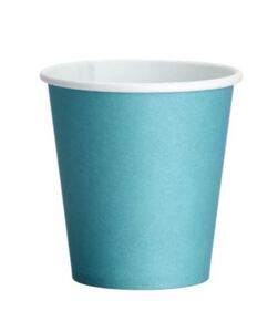 drinkbekers papier 200 ml laguna blue