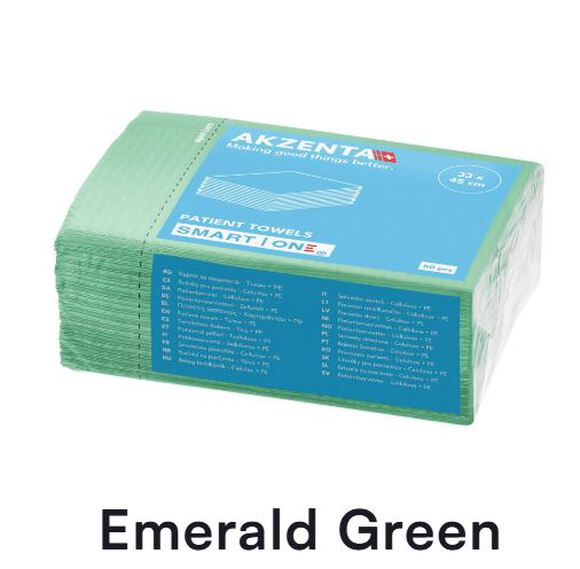 Smart one patient towels 2-l 33x45cm emerald green
