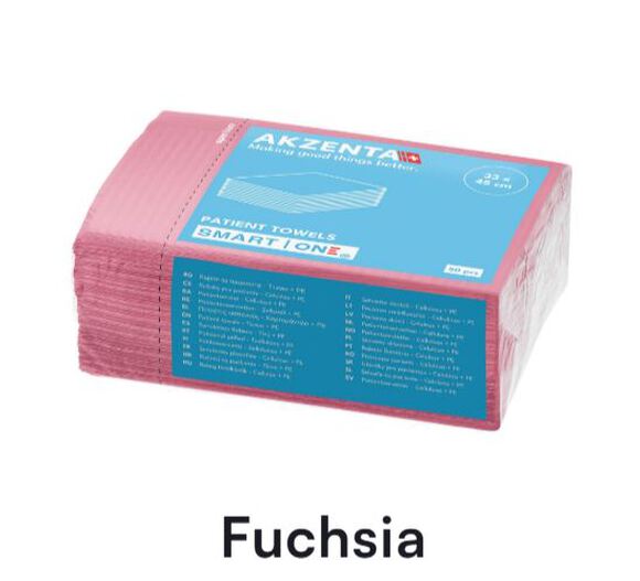 Smart one patient towels 2-l 33x45cm fuchsia