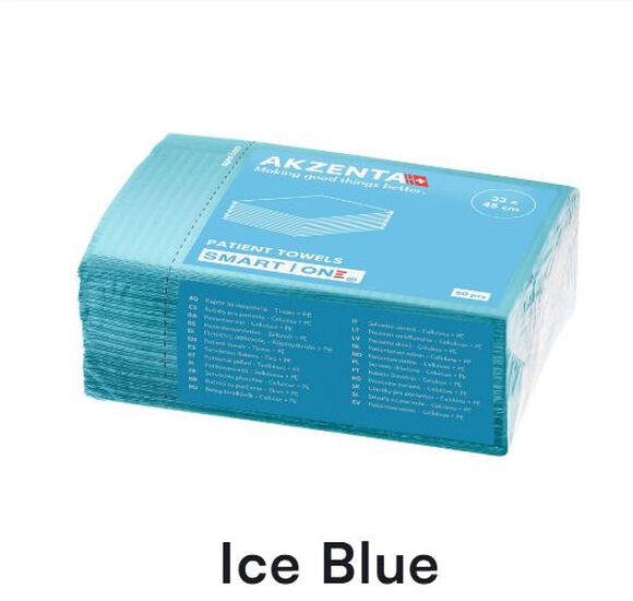 Smart one patient towels 2-l 33x45cm iceblue