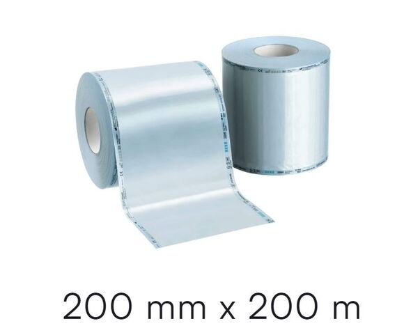 Prime one-top safe sterilisatiefolie 200mm op rol