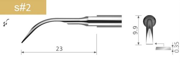 Scaler tip 2# voor satelec