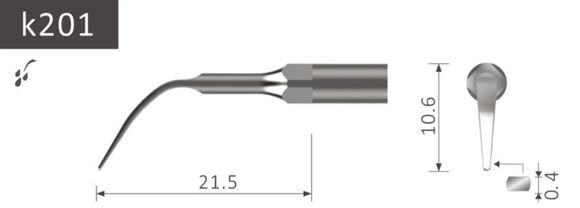 Scaler tip piezoled/piezosoft k201