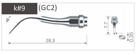 Scaler tip piezolux/sonosoft k#9