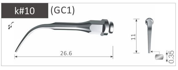 Scaler tip piezolux/sonosoft k#10 (gc1)