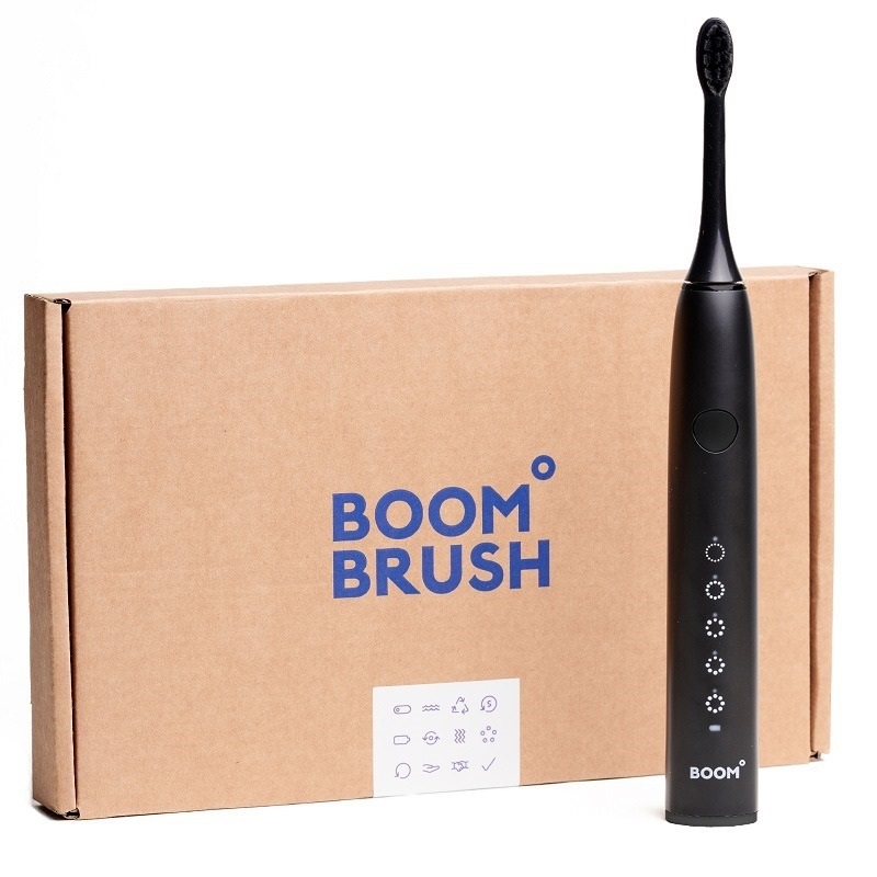 Boombrush sonische tandenborstel zwart