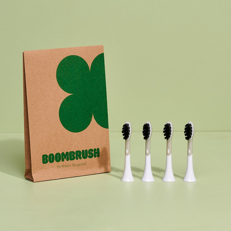 Boombrush sonische opzetborstels wit (regular)