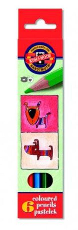 Speelgoed kleurpotloden pastel 18cm