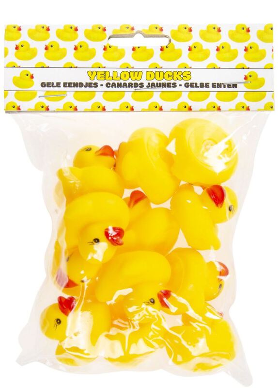 Speelgoed gele badeendjes 3cm