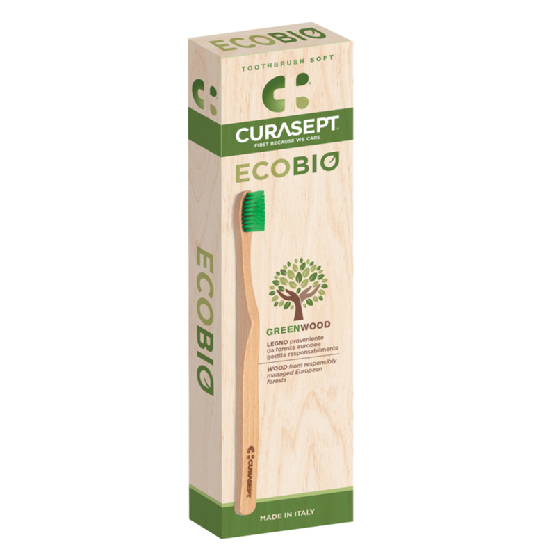 Curasept ecobio soft houten tandenborstel