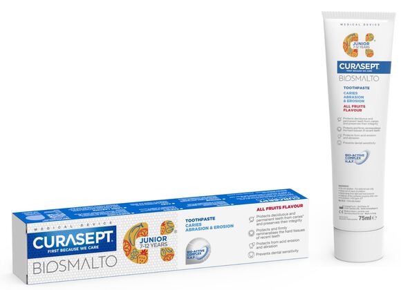 Curasept biosmalto tandpasta caries junior